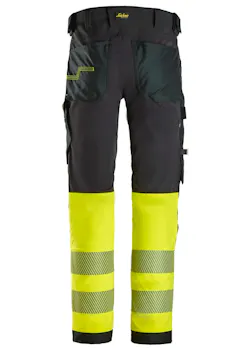Snickers pantalon de travail haute visibilité classe 1 stretch 4 directions 6335 thumbnail (vignette)