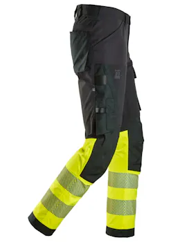 Snickers pantalon de travail haute visibilité classe 1 stretch 4 directions 6335 thumbnail (vignette)