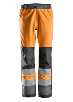 Snickers Workwear Pantalon shell imperméable haute visibilité Classe 2 thumbnail (vignette)