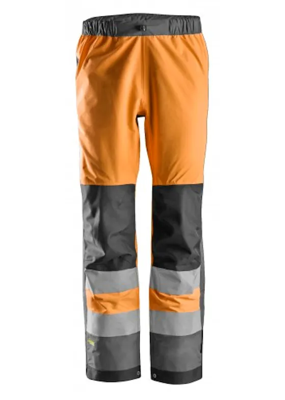 Snickers Workwear High-Vis Waterproof Shell Broek Klasse 2