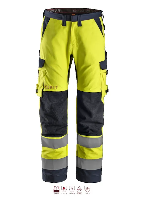 Snickers Workwear ProtecWork-Arbeitshose mit symmetrischen Taschen, Klasse 2 - 6361