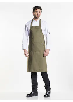 Chaud Devant Apron Dark Olive Short