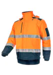 High Vis Oranje/Marineblauw