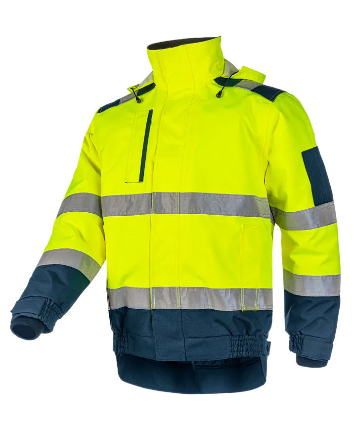 High Vis Gelb/Marineblau