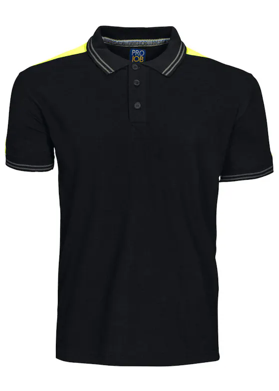 Projob 642018 (2018) Poloshirt mit Fluo-Einsätzen, Regular-Fit