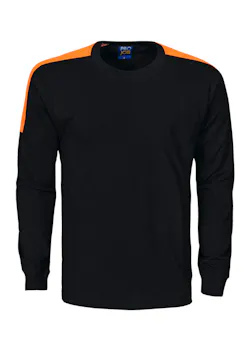 Projob 2020 T-Shirt Lange Mouwen Fluo Inzetstukken Regular Fit miniatuur