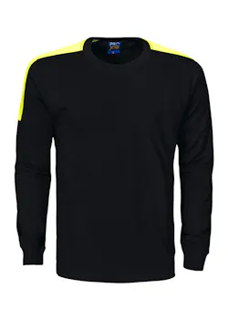 Projob 2020 T-Shirt Lange Mouwen Fluo Inzetstukken Regular Fit miniatuur