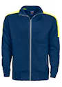 Projob 2123 Sweatshirt mit langem Reißverschluss und Fluo-Einsätzen, Regular Fit Vorschaubild