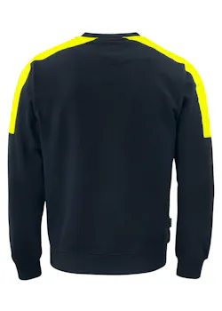 Projob 642125 Sweater Ronde Hals met Fluo Inzetstukken Regular Fit miniatuur