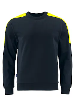 Projob 642125 Sweater Ronde Hals met Fluo Inzetstukken Regular Fit miniatuur