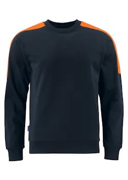 Projob 642125 Sweater Ronde Hals met Fluo Inzetstukken Regular Fit miniatuur