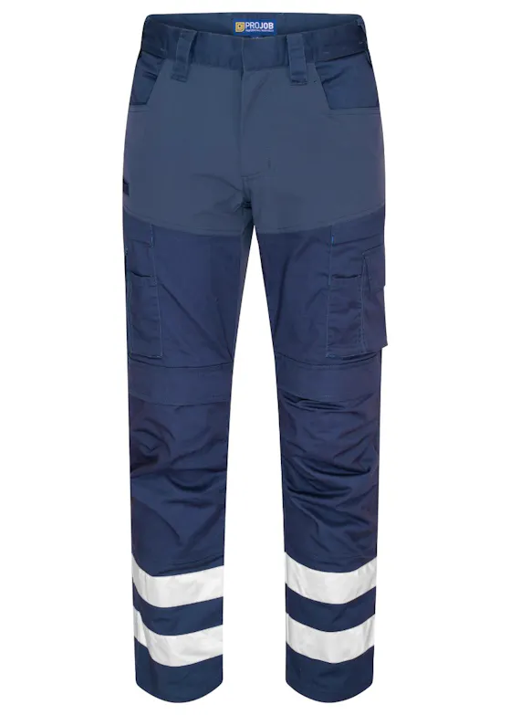 Projob Vollstretchhose mit Knietaschen und Reflexstreifen 2509
