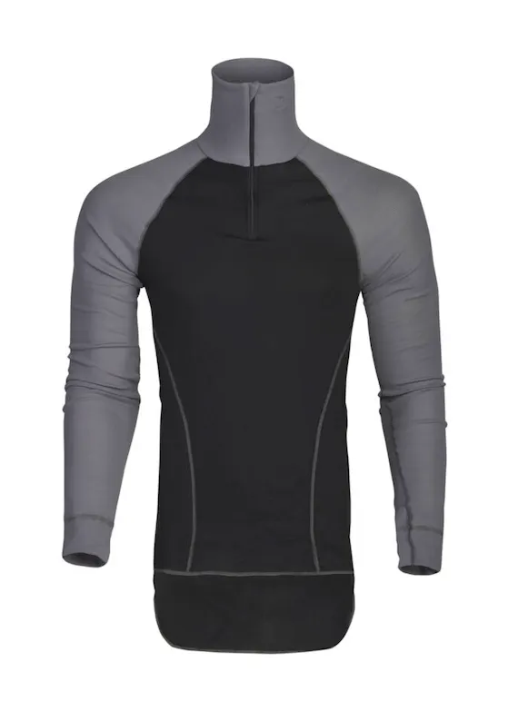 Projob 3103 T-Shirt Lange Mouwen Korte Rits Thermisch Slim Fit