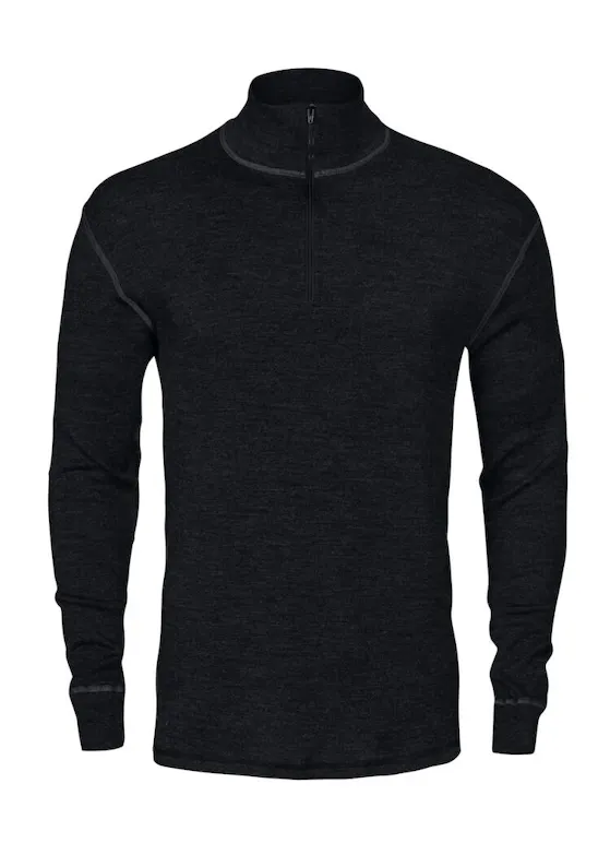 Projob Thermisches Langarm-T-Shirt mit Stehkragen, Wolle, 3107