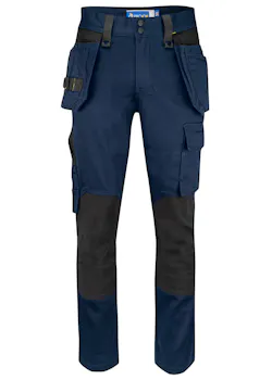 Projob pantalon stretch avec poches pour genouillères et poches arrière en denim en coton 5560 thumbnail (vignette)