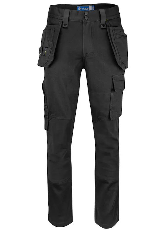 Projob Stretchhose mit Knie- und Nageltaschen, Baumwolle, 5560