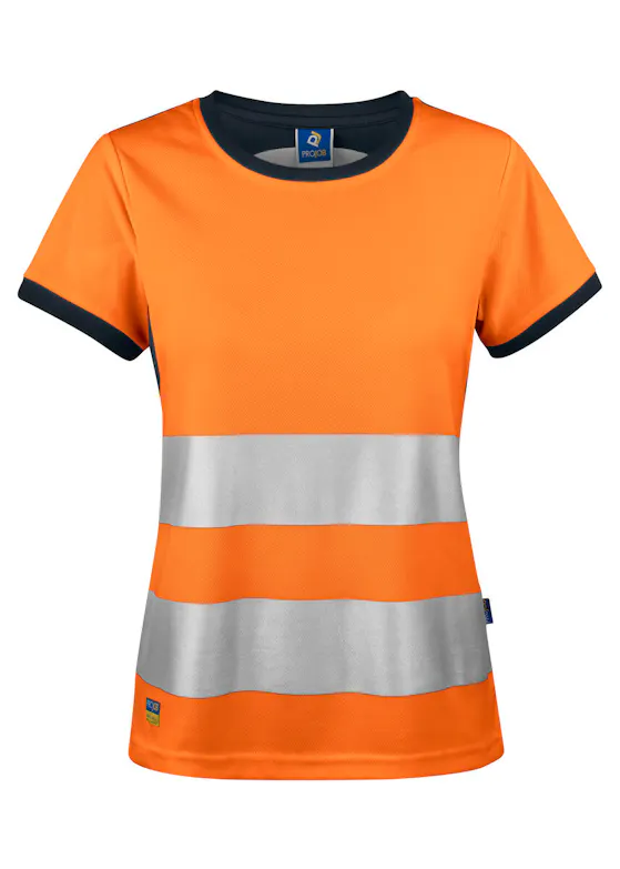 Projob 6012 Warnschutz-T-Shirt, EN ISO 20471, Klasse 2, Damen