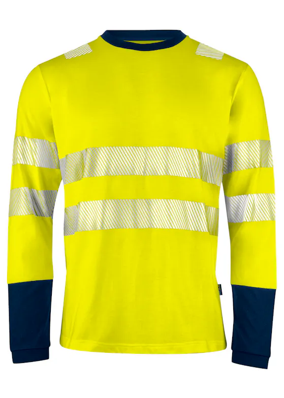 Projob 6014 Warnschutz-T-Shirt, langarm, EN ISO 20471, Klasse 3