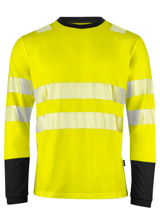 Projob 6014 Warnschutz-T-Shirt, langarm, EN ISO 20471, Klasse 3