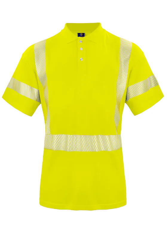 Projob 646015 6015 Warnschutz-Poloshirt Stretch, EN ISO 20471, Klasse 3