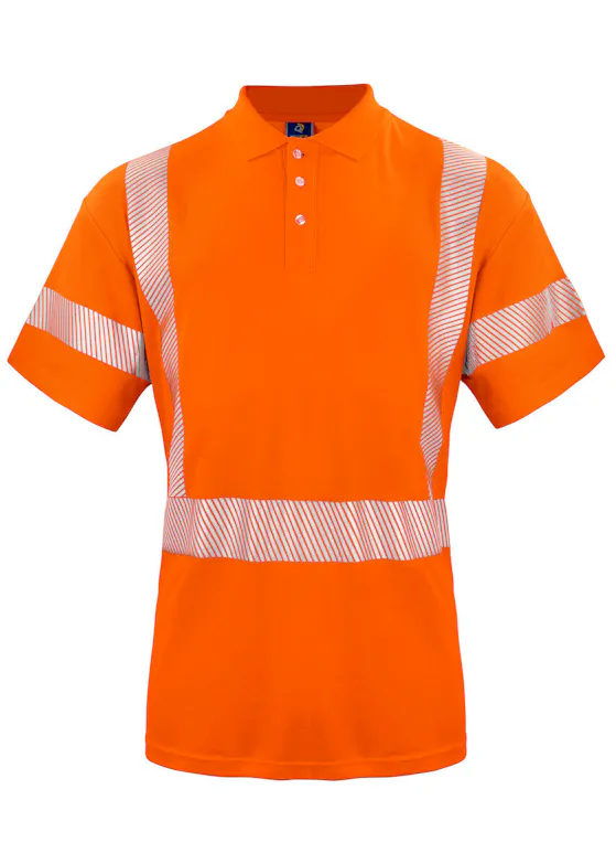 Projob 646015 6015 Warnschutz-Poloshirt Stretch, EN ISO 20471, Klasse 3