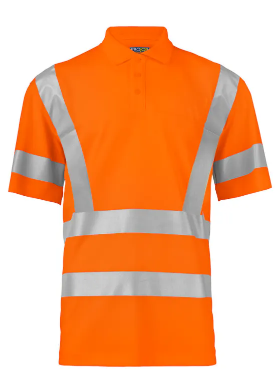 Projob 646040 6040 Poloshirt Warnschutz Stretch EN ISO 20471, Klasse 3