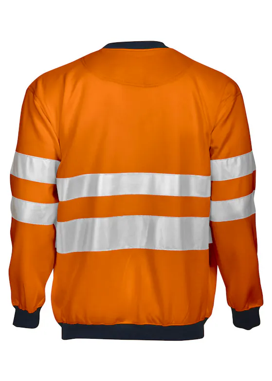 Projob 6101 Warnsweater Rundhals, EN ISO 20471, Klasse 3