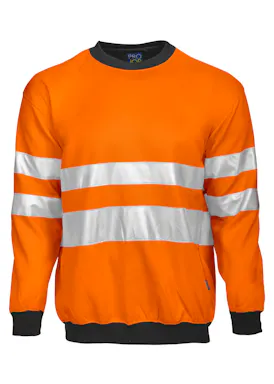 Projob 6101 Warnsweater Rundhals, EN ISO 20471, Klasse 3