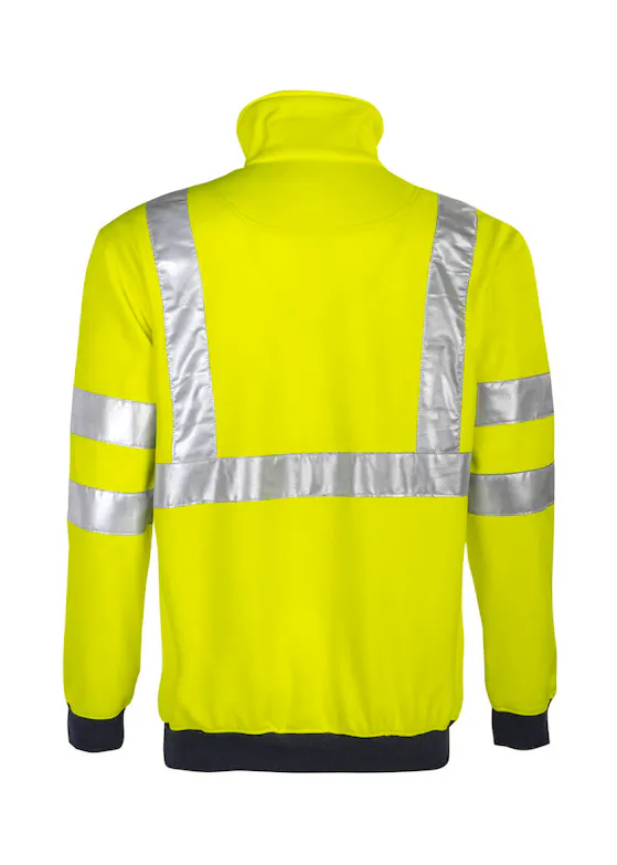Projob 646102 Sweater Korte Rits Signalisatie EN ISO20471 Klasse 3 Reflecterend