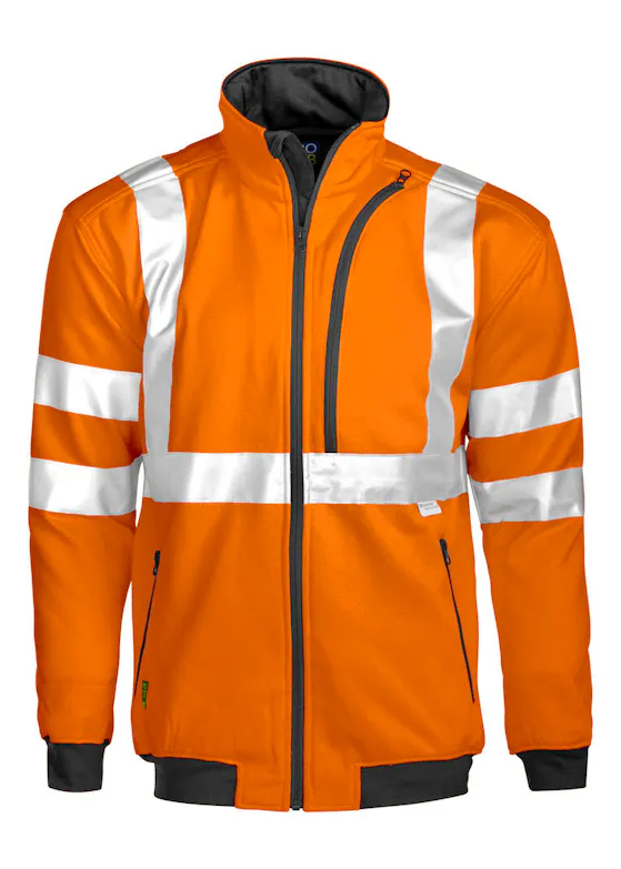 Projob 6103 Signalisatiesweater Lange Rits EN ISO20471 Klasse 3 Regular Fit