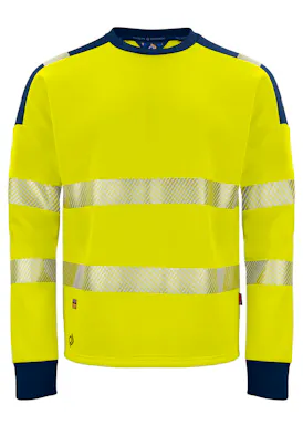 Projob 646108 Sweatshirt Rundhals-Warnschutz EN ISO 20471, Klasse 3, reflektierend