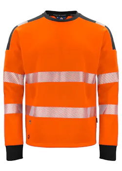 Projob 646108 Sweat-shirt à col rond haute visibilité EN ISO 20471 classe 3 réfléchissant thumbnail (vignette)