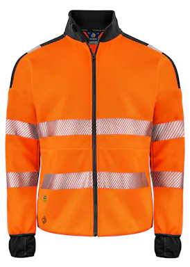 Projob 6109 Signalisatiesweater Lange Ritssluiting EN ISO 20471 Klasse 3 Stretch
