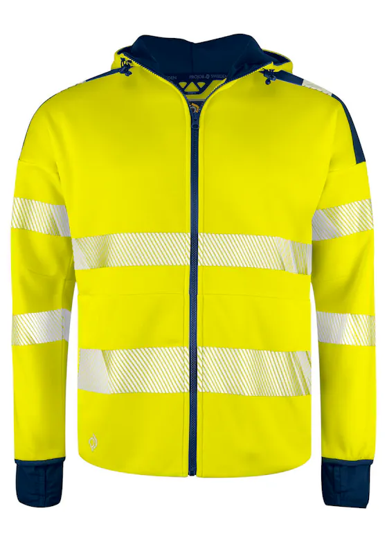 Projob 6110 Signal-Hoodie, EN ISO 20471 Klasse 3, Stretch Regular-Fit