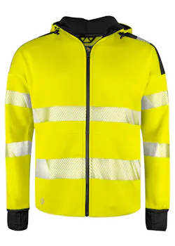 Projob 6110 sweat à capuche de signalisation EN ISO 20471 Classe 3 Stretch coupe standard thumbnail (vignette)