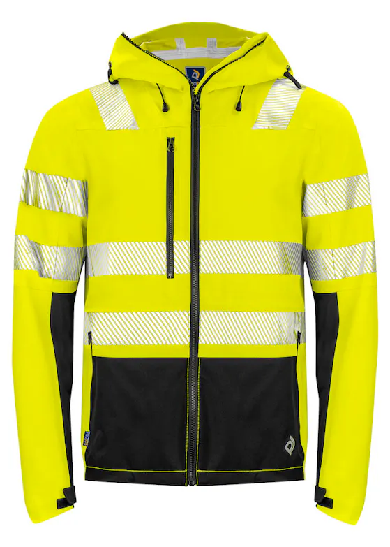 Projob 6416 Warnschutz-Regenjacke, EN ISO 20471, Klasse 3