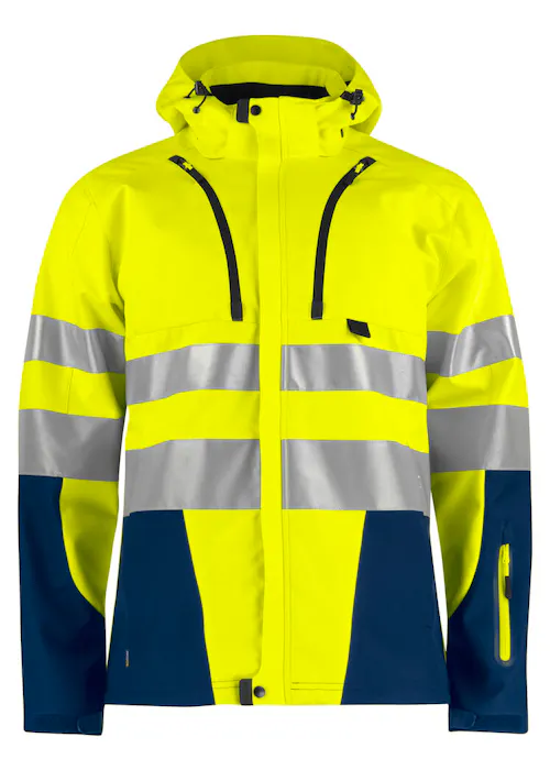 Projob 6419 Ongevoerde Signalisatiesoftshell EN ISO 20471 Klasse 3
