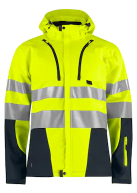 Projob 6419 Ongevoerde Signalisatiesoftshell EN ISO 20471 Klasse 3