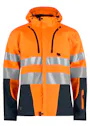 Projob 6419, ungefütterte Warnschutz-Softshelljacke, EN ISO 20471, Klasse 3 Vorschaubild