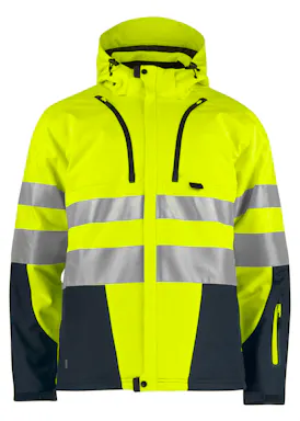 Projob 6420 Gevoerde Signalisatiesoftshell EN ISO 20471 Klasse 3
