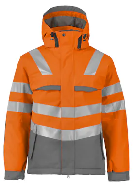 Projob 6422 gefütterte kurze Warnjacke, EN ISO 20471, Klasse 3