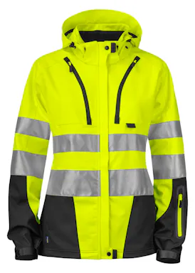 Projob Ongevoerde Signalisatie Softshell EN ISO 20471 Klasse 3 Dames 6423 