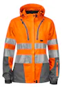 Projob Ungefütterte Warnschutz-Softshelljacke, EN ISO 20471, Klasse 3, Damen, 6423 Vorschaubild