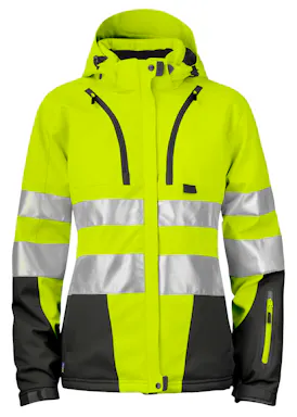 Projob Gevoerde Signalisatie Softshell EN ISO 20471 Klasse 3 Dames 6424 