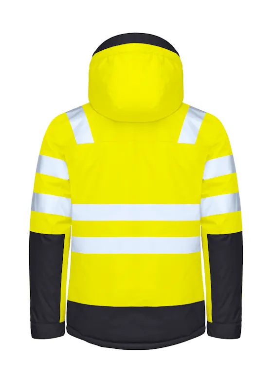 Projob Gefütterte Warnschutzjacke EN ISO 20471, Klasse 3, 6425