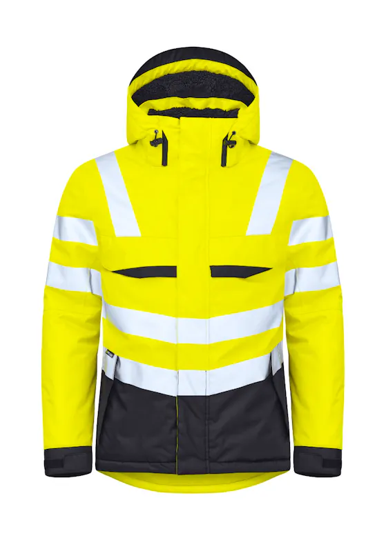 Projob Gefütterte Warnschutzjacke EN ISO 20471, Klasse 3, 6425