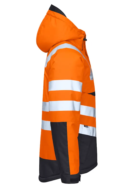 Projob Gefütterte Warnschutzjacke EN ISO 20471, Klasse 3, 6425