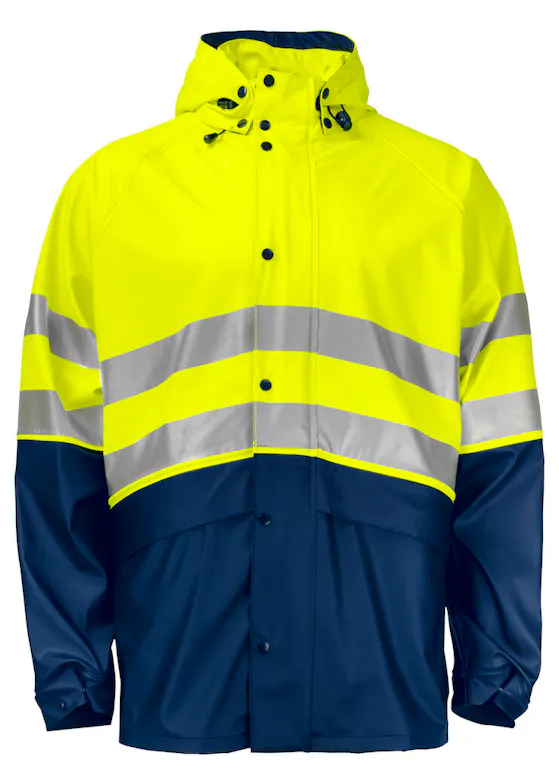Projob Warnschutz-Regenjacke, EN ISO 20471, Klasse 3, 6431