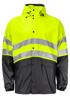 Projob Warnschutz-Regenjacke, EN ISO 20471, Klasse 3, 6431