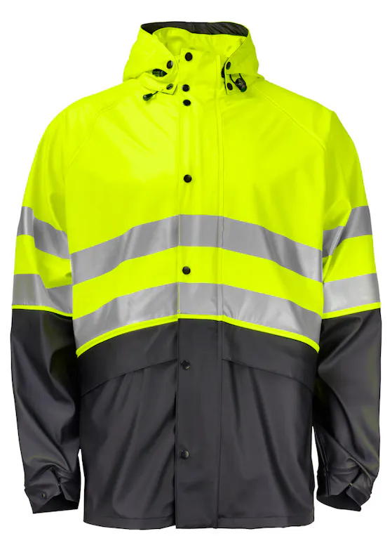 Projob Warnschutz-Regenjacke, EN ISO 20471, Klasse 3, 6431